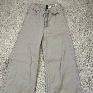 high waisted grey beige jeans